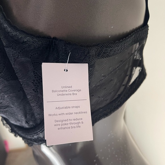 Auden Black Lace Bra 40D - Picture 7 of 9